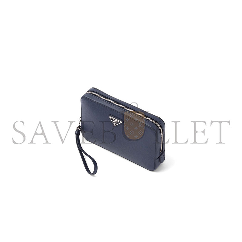 PRADA SAFFIANO LEATHER CLUTCH 2VF056 (23.5*15.5*4cm) 